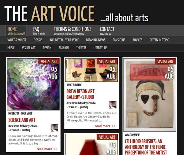 Drew Beson Featured in the Art Voice — Drew Beson Gallery Minneapolis